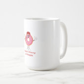 Funny Donut T-Shirt – Donut Worry Be Happy Gift Kaffeetasse (VorderseiteRechts)