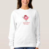 Funny Donut T-Shirt – Donut Worry Be Happy Gift Sweatshirt (Vorderseite)