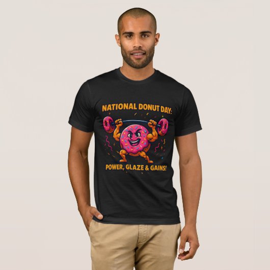 Funny Donut T - Shirt - Sweet, Colorful & Totally (Vorne ganz)