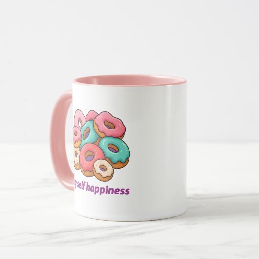 Funny Donut Tasse (Vorderseite Links)