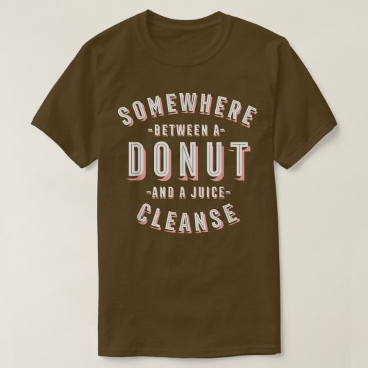 Funny Donut und ein Juice Cleanse Pastries Vegan D T-Shirt (Design vorne)