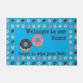 Funny Donut Vergessen Sie Ihre Füße zu wischen Fußmatte (Vorderseite)