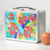 Funny Donut Zombie Design Metall Brotdose (Beispiel)
