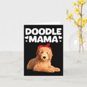 Funny Doodle Mama Design für Mama Frauen Goldendoo Karte (Gelbe Blume)