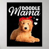 Funny Doodle Mama Design für Mama Frauen Goldendoo Poster (Vorne)