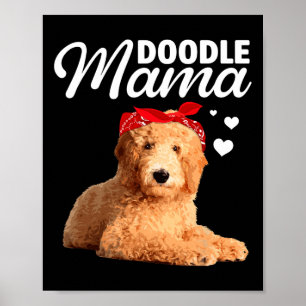 Funny Doodle Mama Design für Mama Frauen Goldendoo Poster