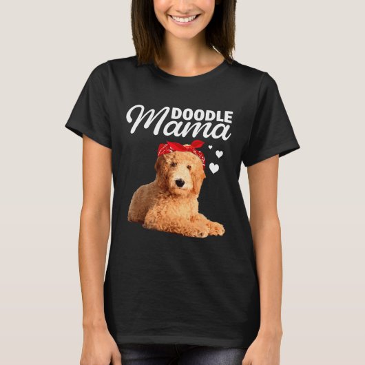 Funny Doodle Mama Design für Mama Frauen Goldendoo T-Shirt (Vorderseite)