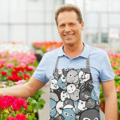 Funny Doodle Monsters Schürze