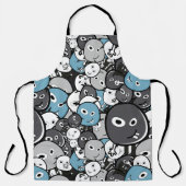 Funny Doodle Monsters Schürze (Vorderseite)