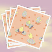 Funny Doodle Oaster Chicks Papier Napkins Serviette