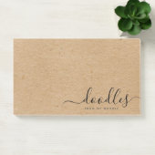 Funny Doodles von My Noodle Kraft Brown Post-it Klebezettel (Büro)