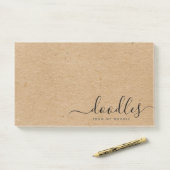 Funny Doodles von My Noodle Kraft Brown Post-it Klebezettel (Auf Schreibtisch)