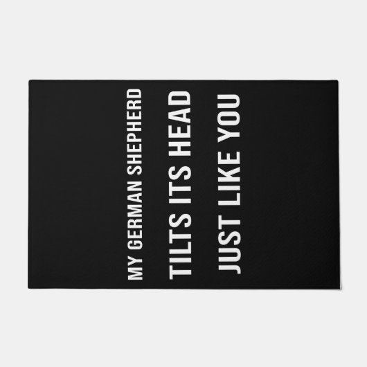 Funny doormat für den deutschen Hirten ! Fußmatte (Vorderseite)