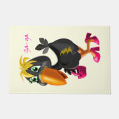 Funny Doormat mit dem modernen Vogel Fußmatte (Vorderseite)