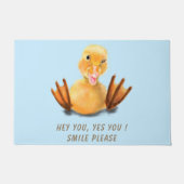Funny Doormat mit Happy Duck Smile - Benutzerdefin Fußmatte (Vorderseite)