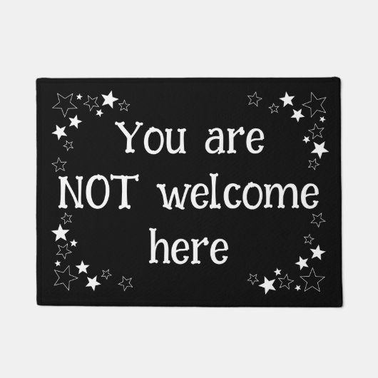 Funny Doormat nicht willkommen Fußmatte (Vorderseite)