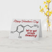 Funny Dopamin Chemie Glitzer Valentine Card Karte (Gelbe Blume)