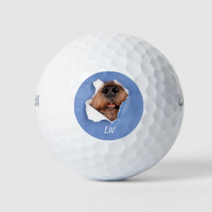 Funny Dose Nose Pet Spaß Monogram Art Golfball