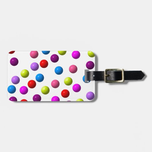 Funny Dots Gepäckanhänger (Vorderseite horizontal)