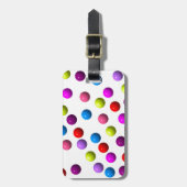 Funny Dots Gepäckanhänger (Vorderseite vertikal)