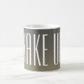 Funny Dots Muster grauer Sand + Ihr Text Kaffeetasse (Mittel)