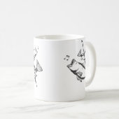 Funny Double Bass Pun Art Jazz Music Upright Bass Kaffeetasse (VorderseiteRechts)