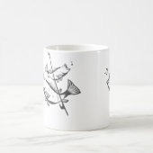 Funny Double Bass Pun Art Jazz Music Upright Bass Kaffeetasse (Mittel)