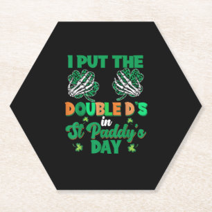 Funny Double Ds im St Paddys Day Patricks Kleeblat Untersetzer