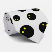 Funny Double Gelb Dot Squash Kugelmuster Krawatte (Gerollt)