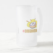 Funny Doughain Mattglas Bierglas (VorderseiteRechts)