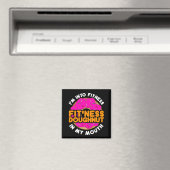 Funny Doughnut Donut "Ich bin in Fitness" Magnet (In Situ (Geschirrspüler))