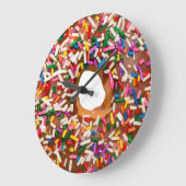 Funny Doughnut Kitchen Wall Clocks Große Wanduhr (Winkel)