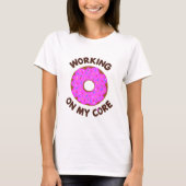 Funny Doughnut Workout T-Shirt (Vorderseite)