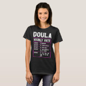 Funny Doula Hourly Rate T - Shirt (Vorne ganz)