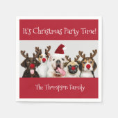 Funny Dover Lovers | mit Name Serviette (Vorderseite)