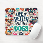 Funny Dover Lovers Mousepad (Mit Mouse)