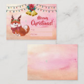 Funny Dovers Liebhaber Ferien Personalisiert Weihn Mitteilungskarte (Vorne/Hinten)