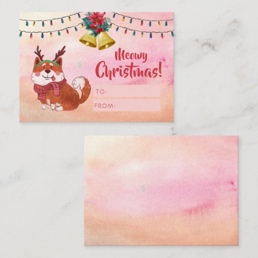 Funny Dovers Liebhaber Ferien Personalisiert Weihn Mitteilungskarte (Vorne/Hinten)