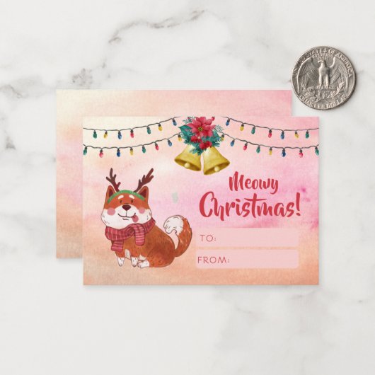 Funny Dovers Liebhaber Ferien Personalisiert Weihn Mitteilungskarte (Vorderseite/Rückseite Beispiel)