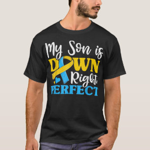 Funny Down Syndrom Son Trisomy Bewusstsein , Mama  T-Shirt