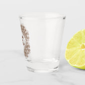 Funny Down The Hatch! Add Text Celtic Border Art Schnapsglas (Rechts)