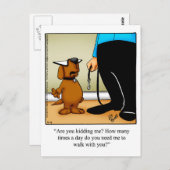 Funny Downer Postcard Postkarte (Vorne/Hinten)
