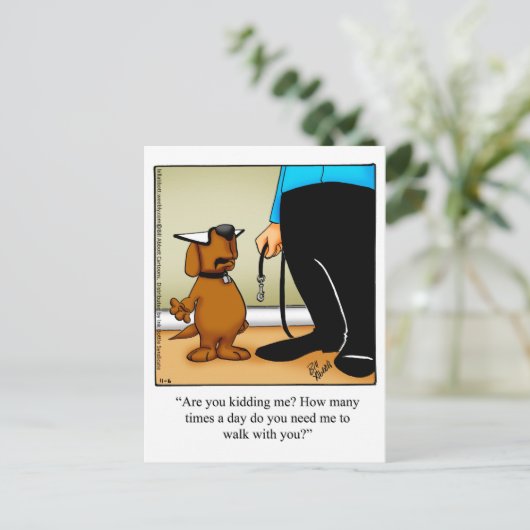 Funny Downer Postcard Postkarte