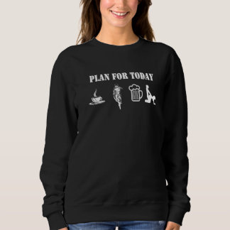 Funny Downhill Mountain Biker Plan für den Tag Sweatshirt