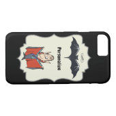Funny Dracula Flying Black Bat Personalize Case-Mate iPhone Hülle (Rückseite (Horizontal))