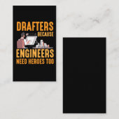 Funny Drafting Techncian Geschenk für Drafters Visitenkarte (Vorne/Hinten)