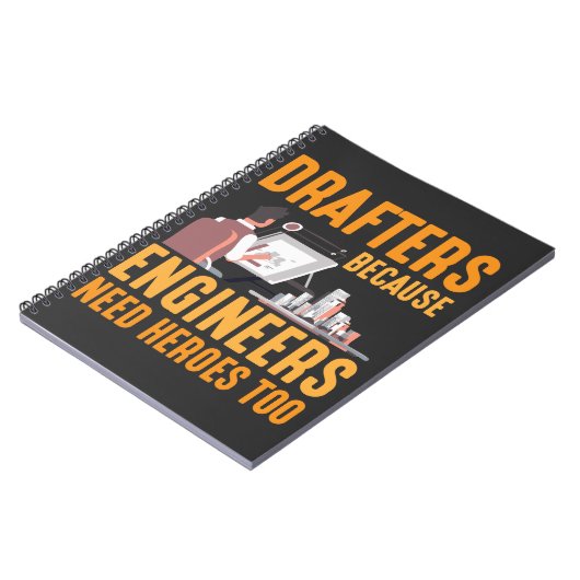 Funny Drafting Technician Geschenk für Drafters Notizblock (Linke Seite)
