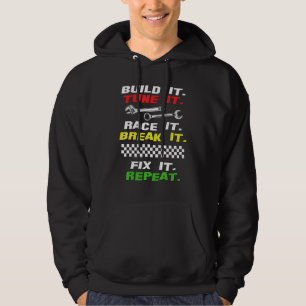 Funny Drag Race Race Mechanic Auto Fan Motorsport Hoodie