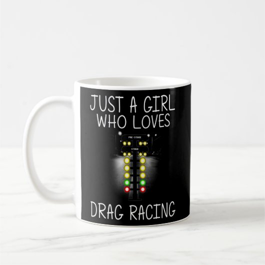 Funny Drag Racing For Girls Kid Drag Racer Driftin Kaffeetasse (Links)