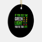 Funny Drag Racing Weihnachtsbaum Drag Racer Keramik Ornament (Rechts)